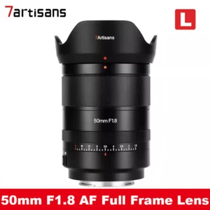 7Artisans 50mm F1.8 Full Frame Auto Focus Lens for Leica Panasonic Sigma L Mount - Picture 1 of 7