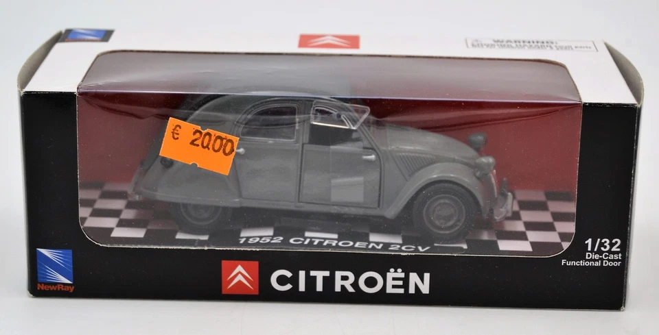 DIE CAST " CITROEN 2CV 1952 " NEWRAY  SCALA 1/32 - Immagine 1 di 1