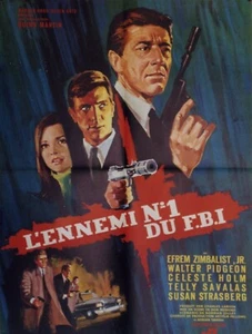 "L'ENNEMI N°1 DU F.B.I" Affiche 1967 (Efrem ZIMBALIST JR, Walter PIDGEON) 60x80 - Picture 1 of 1
