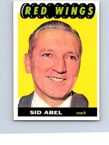 VINTAGE HOCKEY CARD 1965 TOPPS DETROIT RED WINGS SID ABEL NO1248 - Picture 1 of 2