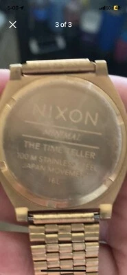 Reloj de moda analógico para hombre NIXON Time Teller A045-100 m resistente al agua (37 mm... Foto 1 de 3