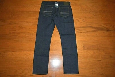 FIVE FOUR ~ Pantalones de mezclilla azules premium ajustados de pierna recta - para hombre talla 34 x 32 - Nuevos con etiquetas Foto 1 de 4