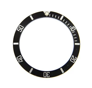 Genuine Rolex Sea-Dweller 16600 16660 Flat 4 Black & Silver Watch Bezel Insert - Picture 1 of 4