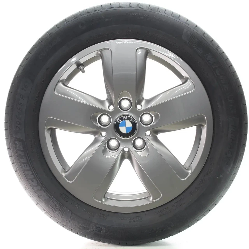 BMW 1er F40 2er F44 Sommerräder Sternspeiche 517 Michelin 205/55R16 91W 6897609 - Bild 1 von 4