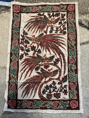 Batik Painting Artwork Wall Hanging Original Work - Image 1 of 4