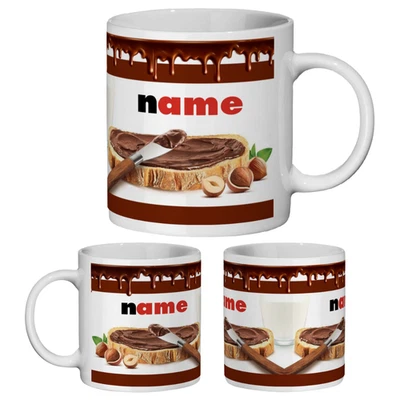 Nutella Mug Persoalised Gift Chocolate Spread Funny Birthday Tea Coffee Cup