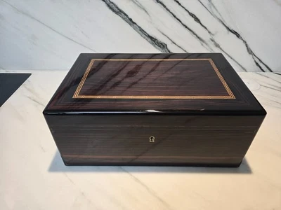 alfred dunhill lackierte Intarsien Mahagoni Zigarren Humidor Made in France - Bild 1 von 4