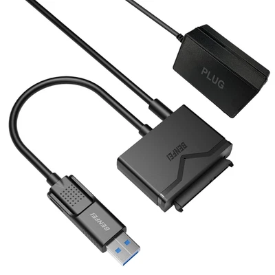 BENFEI SATA to USB 3.0 Cable, USB 3.0 to SATA III Hard Drive Adapter Compatible  - Image 1 of 4