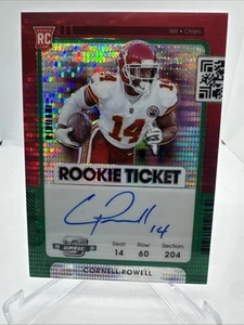 2021 Panini Contenders Optic Cornell Powell #142 Rookie RC Green Pulsar Auto /30 - Picture 1 of 4