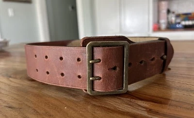 RARO Vintage BANANA República Inglaterra Cuero “Cinturón Misterioso” Foto 1 de 4