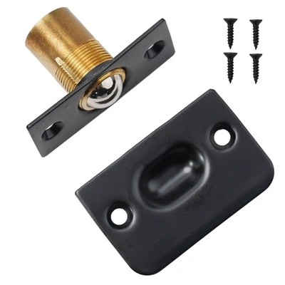 Door Catch Roller Ball Parts Replacement Spring Catch Lock Brass Steel Door - Image 1 of 4