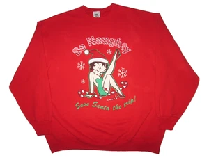 Betty Boop Be Naughty Christmas Sweatshirt XL 2004 - Bild 1 von 5