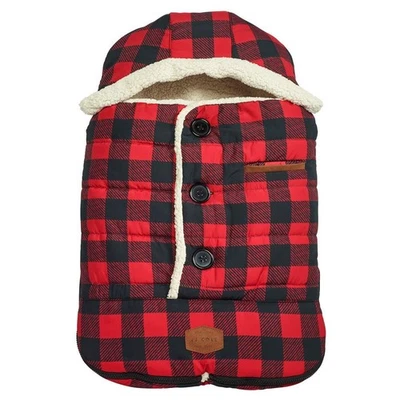 Winter Baby Bunting Bag Car Seat Cover Weather Resistant Buffalo Plaid - Image 1 of 4