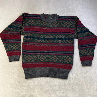 Vintage 90s Marshall Field's New Traditions Wool Sweater Mens Small Fair Isle - Image 1 of 4