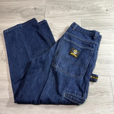 Винтажные редкие джинсы Y2k Lowrider Cruiser Carpenter 32 дюйма Chicano - Изображение 1 из 4