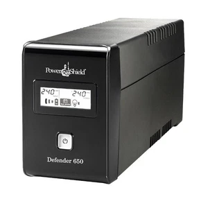 PowerShield Defender 650VA UPS, AVR, LCD display, 2 AU outlets, user-replaceable - Picture 1 of 1