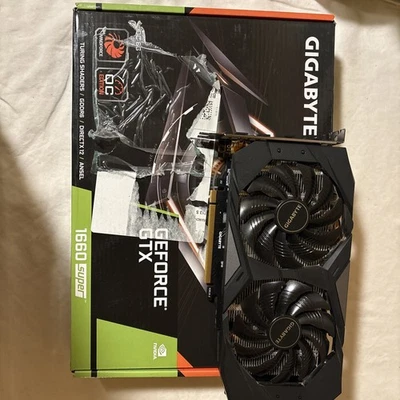 Gigabyte Geforce GTX 1660 Super 6GB GDDR6 Graphics Card GV-N166SOC-6GD USED - Image 1 of 4