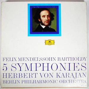 1973 MENDELSSOHN 4x LP BOX SET VINYL RECORD 5 SYMPNONIES BERLIN ORCHESTER TESTED - Bild 1 von 13