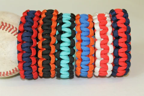 Baseball Paracord Bracelet Team Colors MLB Inspired NATIONAL LEAGUE EAST Cover