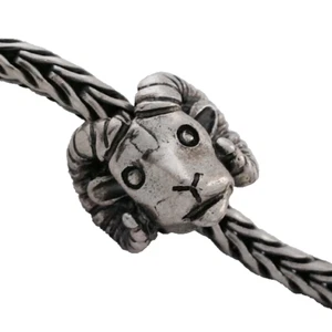 Authentic Trollbeads Sterling Silver Aries Bead Charm 11340, New - Picture 1 of 2