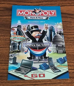 Instrucciones de repuesto para juegos de mesa Monopoly aquí y ahora  - Imagen 1 de 3