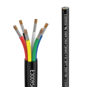 Cable de extensión de 6 núcleos 18awg 0,8 mm² 10 pies UL2464 DC 5V/12V/2... - Imagen 1 de 12