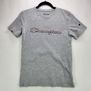 Champion Tshirt Jungen Jugend Large grau Logo buchstabiert - Bild 1 von 12