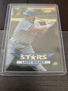 1994 Score GOLD STARS 27 of 60 LARRY WALKER Colorado Rockies Montreal Expos RARE