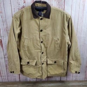 Ivy Crew Classics Coat Mens XXL Tan Plaid Lined Corduroy Chore Barn Work Range * - Picture 1 of 14