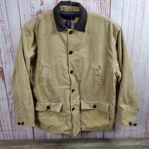 VETEMENTS Cappotto Ivy Crew Classics uomo XXL marrone chiaro foderato a quadri velluto a coste lavoro fienile gamma di lavoro *