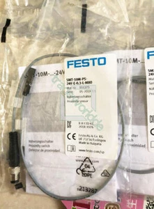 New 1PC Festo Magnetic Switch SMT-10M-PS-24V-E-0.3-L-M8D 551372 - Bild 1 von 1
