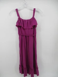Besties!! Large 10/12 Wide Strap Ruffled Maxi Tied Waist Girls Dress - Picture 1 of 11