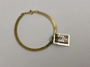 EVER GOLD Brand Bracelet w/Hang Tag Korea Vintage 7" Fashion Jewelry Pretty - Picture 1 of 11