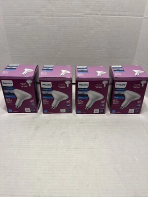 4 Each Philips Smart Wi-Fi LED Flood Light, Daylight 65W Replacement BR40 - Image 1 of 4