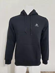Converse Embroidered Star Chevron Pullover Fleece Hoodie 10019923-A01 Black XS - Picture 1 of 13