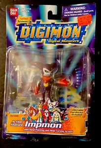 Digimon Action Feature Impmon (2001) Bandai Season 3 Figure NEW RARE - Picture 1 of 6
