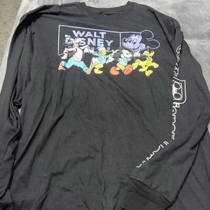 New Walt Disney World Shirt Adult L Black Mickey Mouse & Friends Long Sleeve NWT - Picture 1 of 1