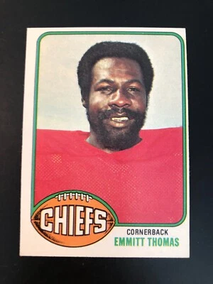 1976  Topps  Football # 216  Emmitt Thomas     NM   (book 2.00)   HOF - Image 1 of 2