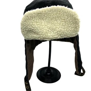 Sombrero Wrangler Trapper Para Hombre Negro Cuadros y Detalles Sherpa Invierno Talla Única - Imagen 1 de 8