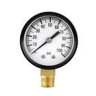 0-100 1/4" Well Pump Pool Spa Filter Water Pressure Gauge Low SideMount