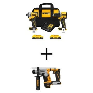 DEWALT ATOMIC Compact 2-Tool Combo Kit 20V MAX Li-Ion Cordless w/ Hammer Drill - Picture 1 of 10