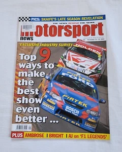 Australasian Motorsport News Magazine Issue #296 10 Nov 2004 | Industry Survey - Picture 1 of 3