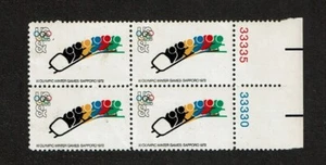 1972 U.S. Commem 8c Olympics Bobsledding Plt#Block of 4 Sc#1461 M/NH/OG - Picture 1 of 1