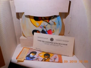 THE BRADFORD EXCHANGE WELCOME TO THE FIESTA SERIES PLATE - CASTANETS IN BLOOM  - Picture 1 of 2