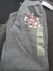Mickey, Minnie And Gang Youth Sweatpants- Charcoal Heather Gray- Size Sm- New! - Picture 1 of 2