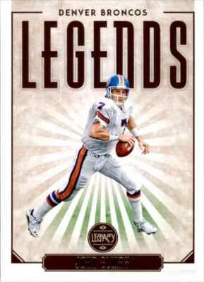2020 Panini Legacy John Elway Denver Broncos #106 Legends - Image 1 of 2