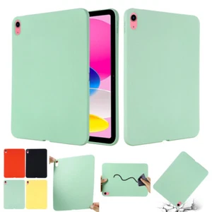 For iPad 7/8/9/10/11th Gen Mini 7 Air Pro Silicone Rubber Shockproof Case Cover - Picture 1 of 56