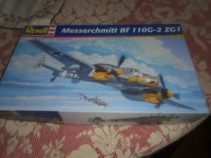 REVELL 4164, 1/48 MESSERSCHMITT BF 110G-2 ZG1 PLASTIC MODEL KIT W/ EXTRAS - Picture 1 of 9