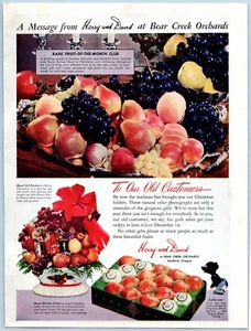 1943 WW2 Harry & David Fruit of the Month Trimmed Original Magazine Print Ad - Picture 1 of 1