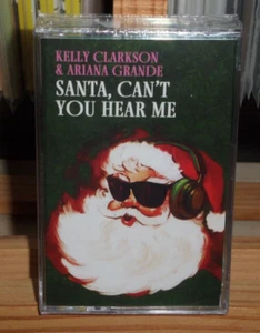 KELLY CLARKSON & ARIANA GRANDE SANTA CAN'T YOU HEAR ME CASSETE SINGLE - Picture 1 of 4